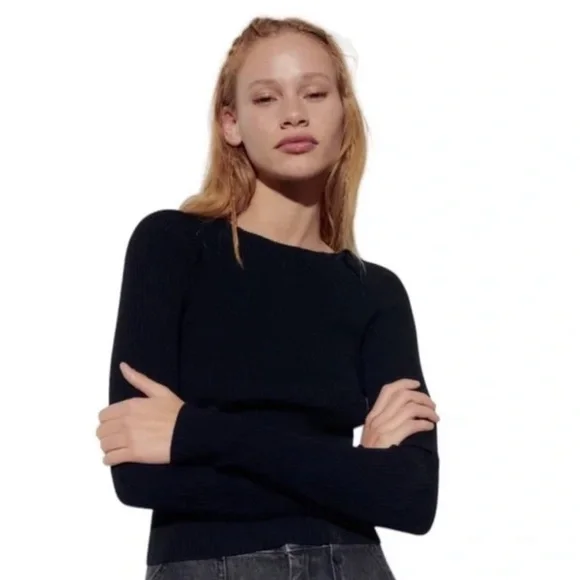 NWT Zara Cut Out Open Back Top Size L - Picture 5 of 12